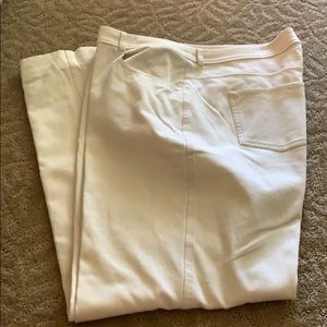 St. John jeans, size 12, cream